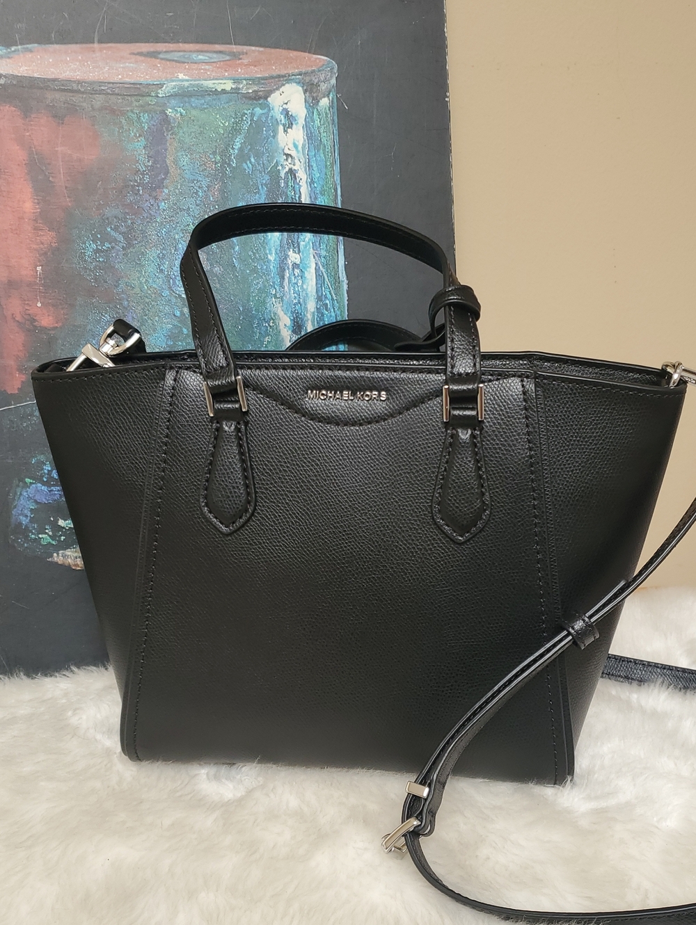 Michael Kors Taryn Small  Leather Convertible Crossbody with Removable Strap
